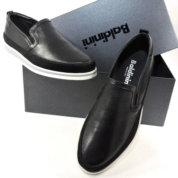 Baldinini | Shoes | Baldinini Mens Black Leather Suede  display picture 1